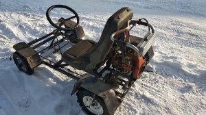 Самодельный баги с мотором от бензопилы урал