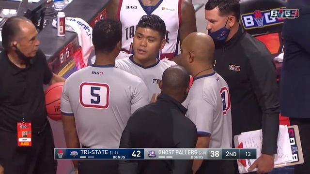 Larry Sanders Fights Mike Taylor Then Tells Him To Meet in Tunnel After Ejection! BIG3 Basketball 😤 смотреть онлайн