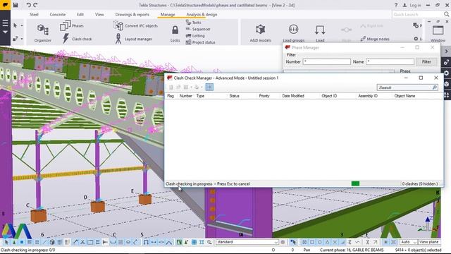 How to perform a CLASH CHECK in tekla Structures 2017 смотреть онлайн