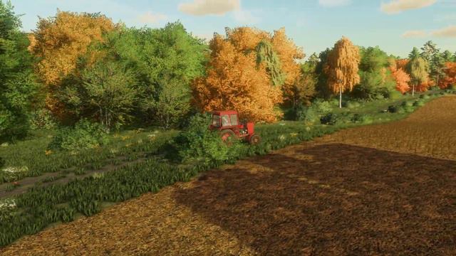 Farming Simulator 22 Карта Малиновка. Колхоз. Дискование поля после подсолнуха на МТЗ-82. смотреть онлайн