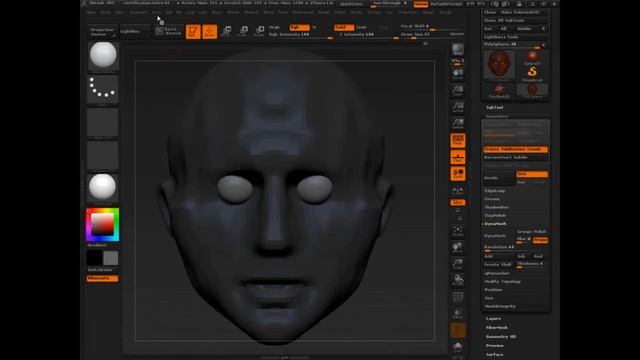 ZBrush | Full Training Course | Project 1 - Lesson 10/11 | Sculpting Eyes смотреть онлайн