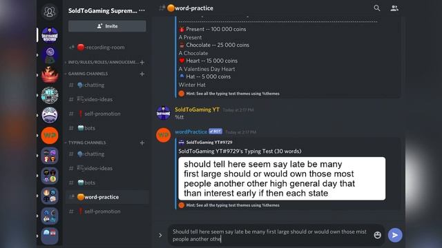 THE BEST WAY TO PRACTICE TYPING! (SOLDTOGAMING EVENT!) - wordPractice Review смотреть онлайн