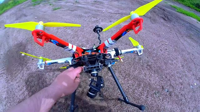 F550 FPV HEXACOPTER Гексакоптер NAZA mV2 GoPro 3+Silver Feiyu Tech FY MiNi3D смотреть онлайн