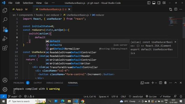 Part-70: useReducer() hook method basics in react js. #like #share #subscribe #reactjs смотреть онлайн