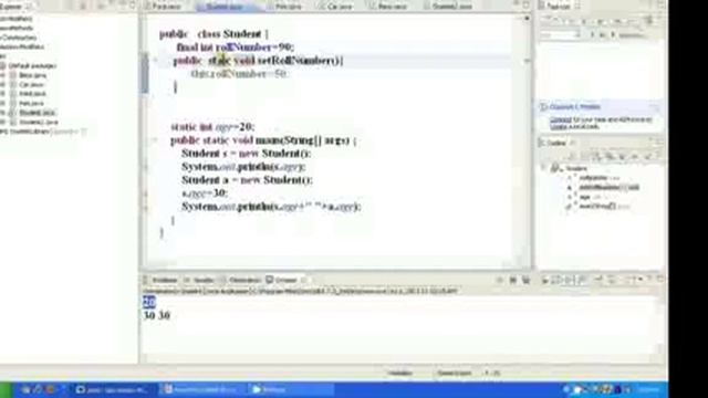 JAVA Programming Tutorial Non Access Modifiers in Java static final etc смотреть онлайн