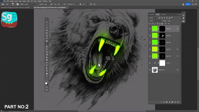 Lighting in Photoshop Sketch Glow Effect Part no 2 смотреть онлайн