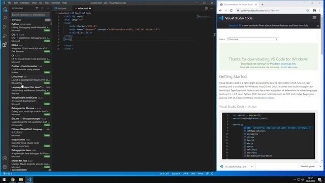 VS Code Kurulumu, Live Server Eklentisi Kullanımı смотреть онлайн