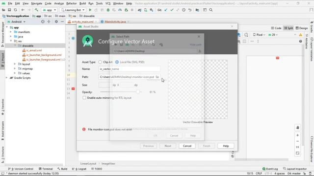 How to add vector assets icon (material icons) in android studio in hindi |Learming bot| смотреть онлайн