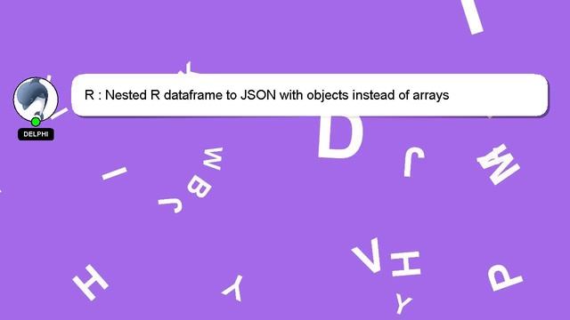 R : Nested R dataframe to JSON with objects instead of arrays смотреть онлайн