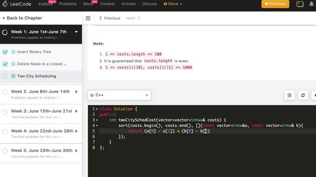 Two City Scheduling | LeetCode 1029 | C++, Java, Python смотреть онлайн