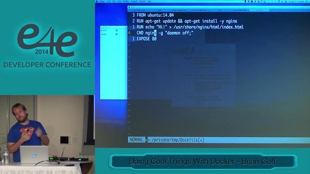 E4E Developers Conf 2014 - Doing Cool Things With Docker by Brian Goff смотреть онлайн