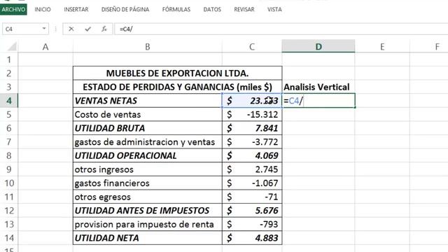 Análisis Vertical del Estado de Resultados Ejercicio con interpretación смотреть онлайн