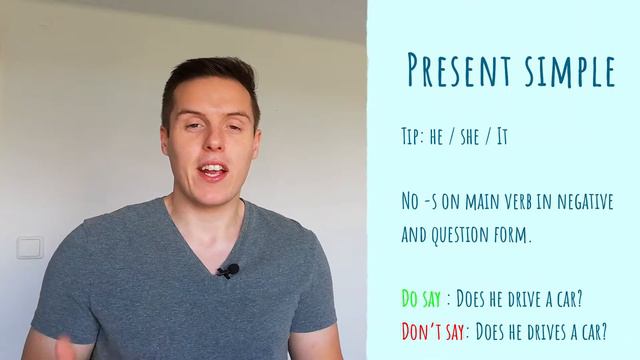 English Grammar - Present simple смотреть онлайн