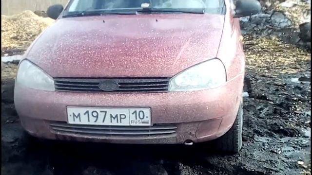 Лада Калина, на двойных проставках...резина-185/70/14 смотреть онлайн