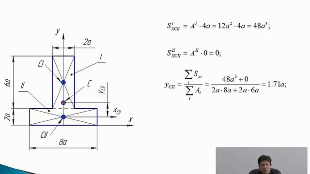 Лекция Геометрические характеристики плоских сечений смотреть онлайн
