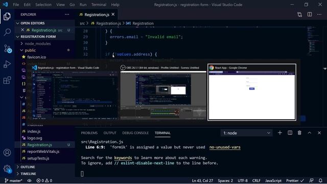 Forms Validation | Formik + Material UI + ReactJS смотреть онлайн