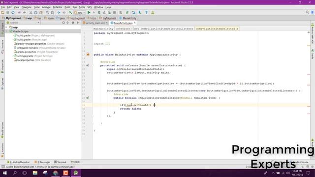 Bottom Navigation View with Fragments Tutorial Android Studio смотреть онлайн