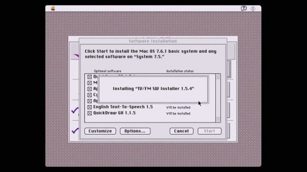 Installing Mac OS System 7.6.1 from a CD on an Apple Macintosh LC III w/ RaSCSI HD (In Real Time!)
