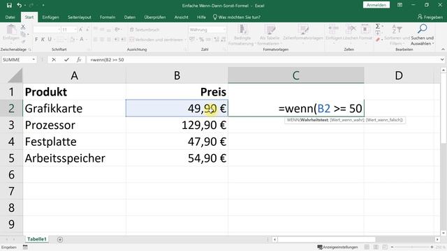 WENN-Funktion (Wenn-Dann-Sonst-Formel) – Excel-Tutorial смотреть онлайн