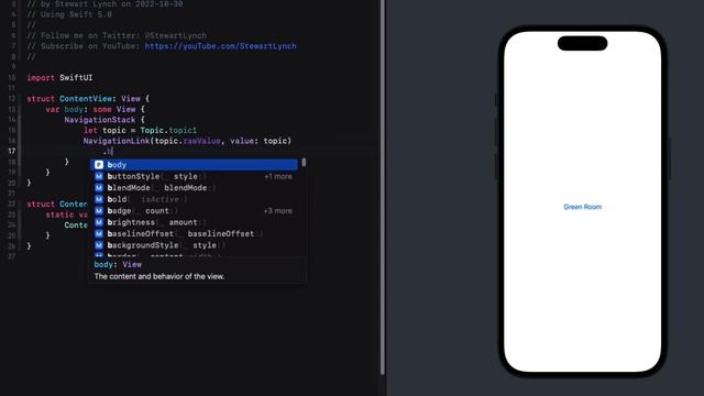 Enum Navigation in iOS 16 смотреть онлайн