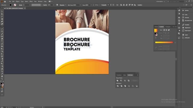 How to Design Business Trifold Brochure Adobe illustrator смотреть онлайн