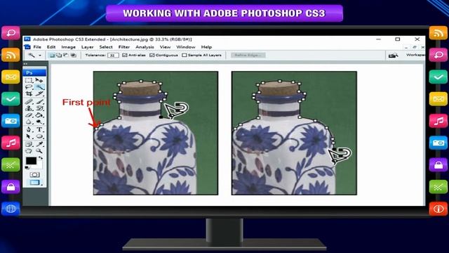 WORKING WITH ADOBE PHOTOSHOP CS3 class-7 смотреть онлайн