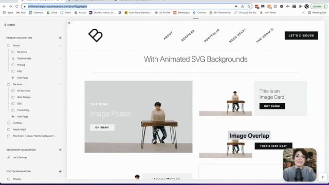 How to add an animated SVG background to an image block on Squarespace смотреть онлайн