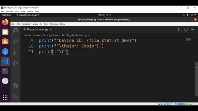 Python program to print file attributes metadata stats смотреть онлайн