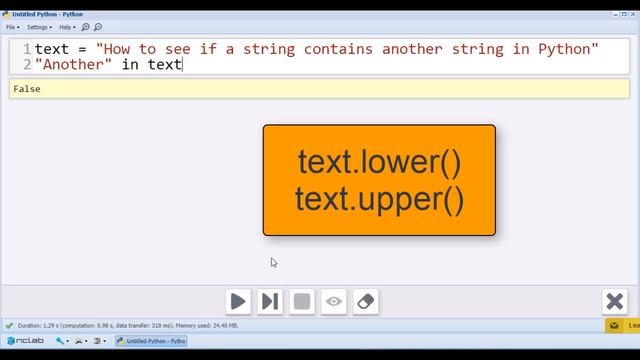 Checking Python Text Strings with the Keyword in смотреть онлайн
