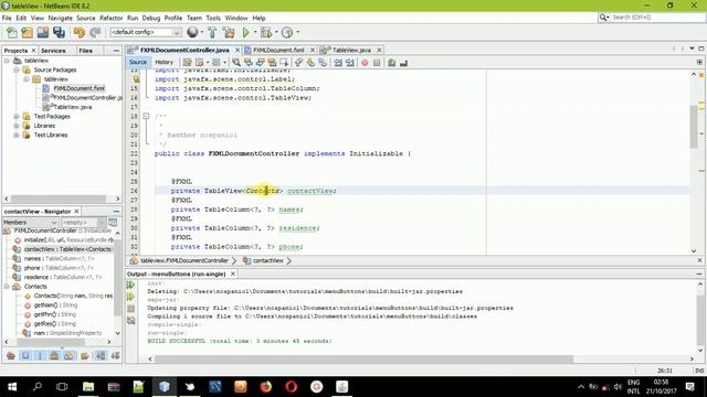 Table View i in JavaFX FXML Create and supply data to the table смотреть онлайн