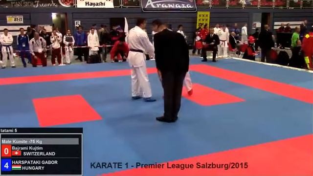 Karate1 Salzburg 2015 M-75 bronze CHE vs HUN & ENG vs ITA смотреть онлайн