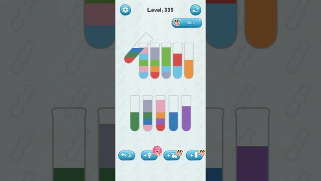 Water Sort Puzzle Game Level 339 Numpuz Android Ios Game Gameplay Funny Gaming All Level Brain Game