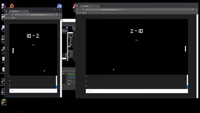 Multiplayer Pong (websockets) смотреть онлайн