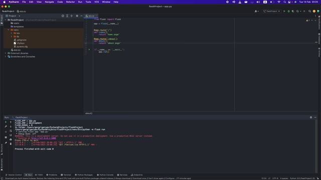 PyCharm ● Python－Flask ▶ Adding New Page смотреть онлайн