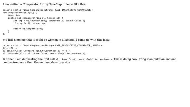 String comparator as a lambda (3 Solutions!!) смотреть онлайн