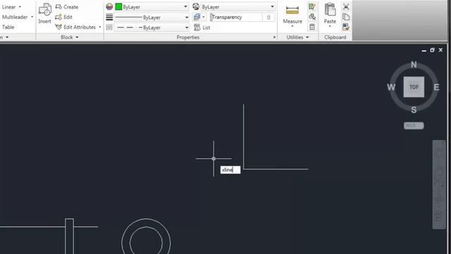 AutoCAD 2011 Construction Lines and Ray Tutorial смотреть онлайн