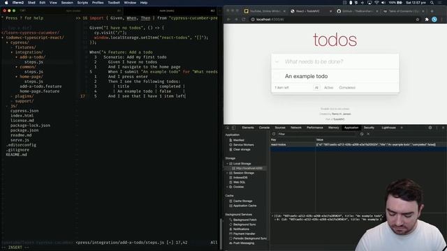 Learn Cypress + Cucumber Tutorial (02): Add a todo смотреть онлайн