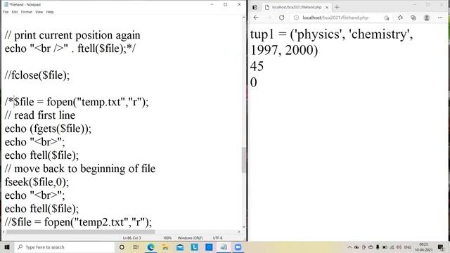 BCA SEM-2 WEB PROG USING PHP BY PROF HIMANSHU MANIYAR(PART-1) FILE HANDLING FUNCTION смотреть онлайн