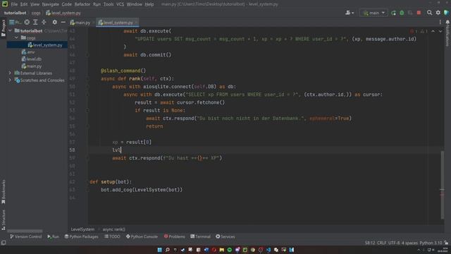 Leaderboard mit Datenbank (Level System Part 2) - Pycord & SQLite смотреть онлайн