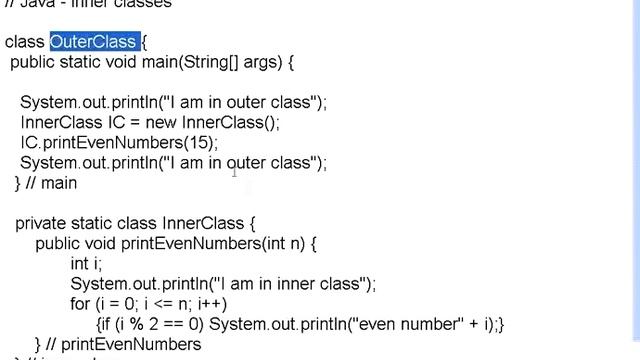 Java Part 11 Inner and Local classes смотреть онлайн