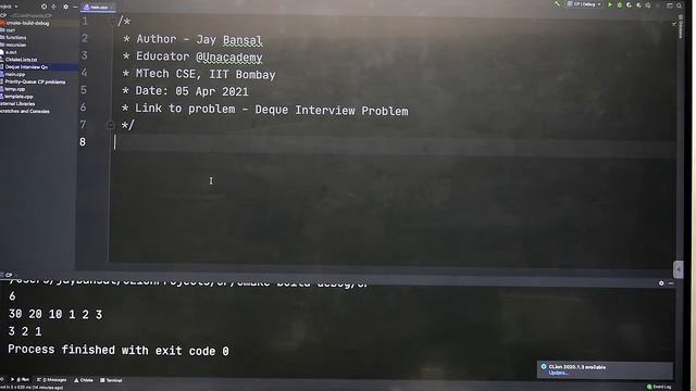 Deque Interview and CP problems | L:66 | C++ | Ravindrababu Ravula | Jay Bansal смотреть онлайн