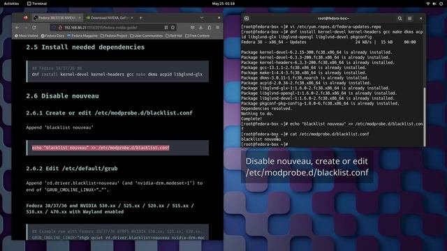 Howto Install NVIDIA Drivers on Fedora 38 [550.40.07, 545.29.06, 535.154.05, 525.147.05, 470.223.02 смотреть онлайн