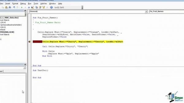 How to Execute Simple Lines of Codes Using Visual Basic for Applications/VBA