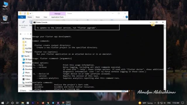 19-Dars: Flutter SDK'ni o'rnatish va tekshirish(Flutter'ni WINDOWS tizimiga o'rtanish) смотреть онлайн
