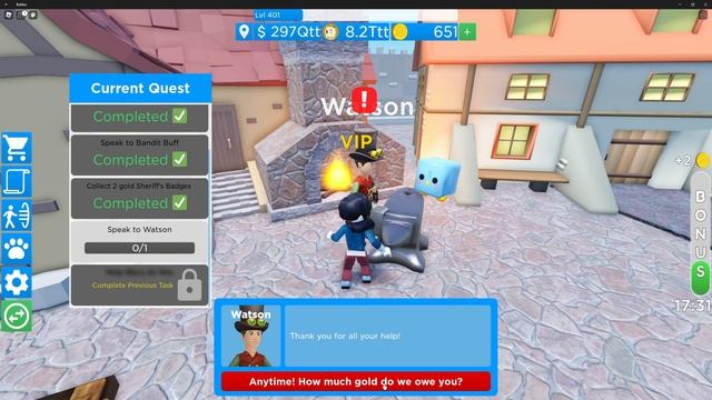 Completing quest for level 385 - Finally the badge! - Dogecoin Mining Tycoon [Roblox] смотреть онлайн