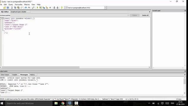 Tutorial 23 - JSON Data Type смотреть онлайн