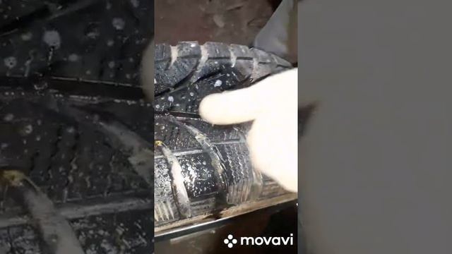 УСТАНОВКА ШИПОВ НА ЗИМНЮЮ РЕЗИНУ, СВОИМИ РУКАМИ смотреть онлайн