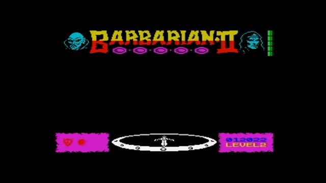 Barbarian II - The Dungeon of Drax (1988 _ 128k AY Music Version) Barbarian Walkthrough, ZX Spectrum смотреть онлайн