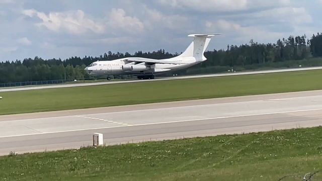 Облёт Ил-76ТД Rubystar, Аэропорт Минск | Rubystar Il-76TD Test Flight, Minsk Airport | EW-412TH смотреть онлайн