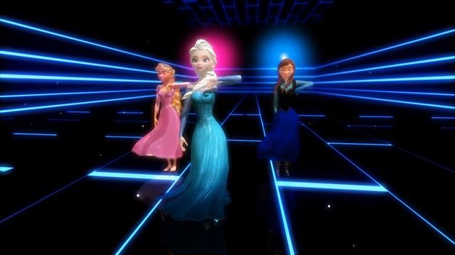 EVERGLOW - Adios | Elsa Anna Rapunzel Dance MMD смотреть онлайн